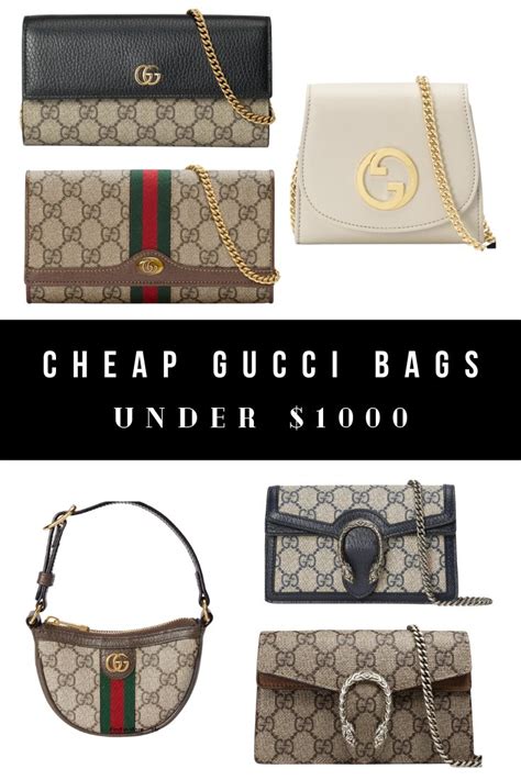 the cheapest thing in gucci|gucci bag for under 1000.